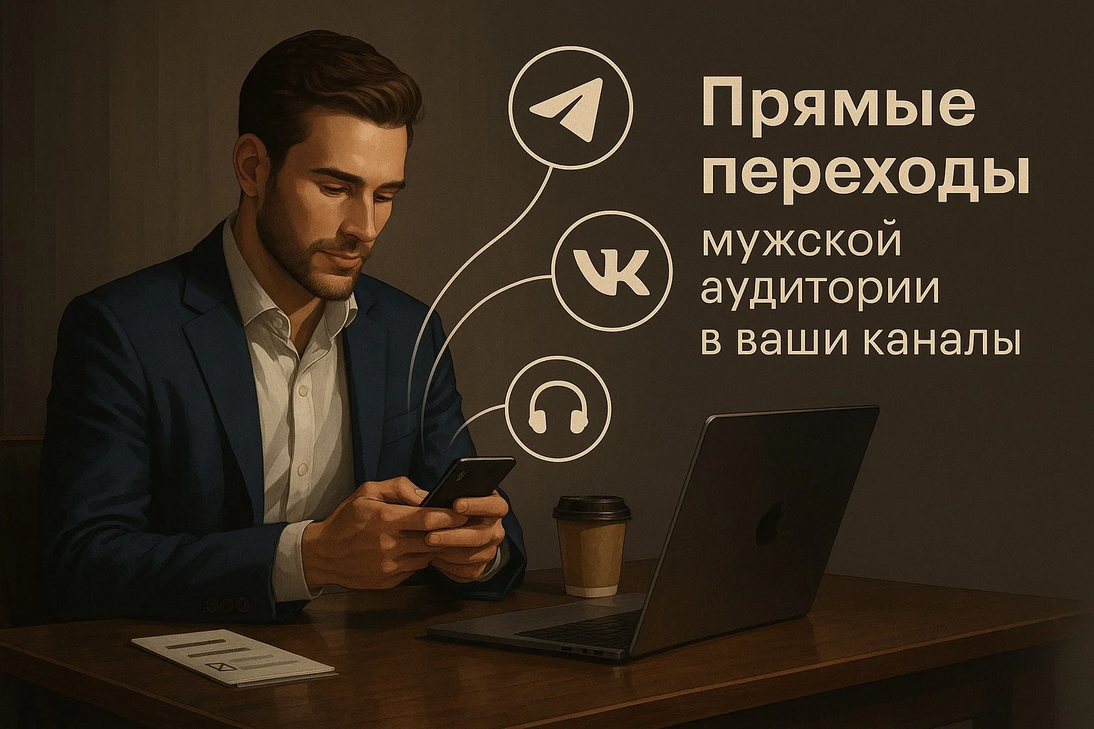 Прямой вход: как мы переводим мужскую аудиторию в ваши каналы